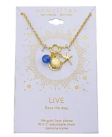 Unwritten Agate Sea Life Charm Necklace