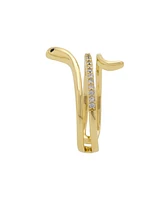 Unwritten Cubic Zirconia Snake Ring