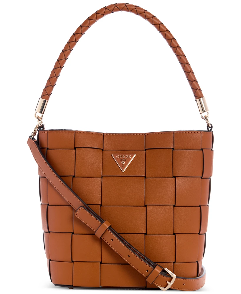Guess Maylee Woven Bucket Bag