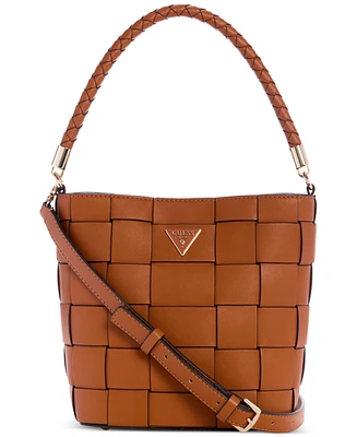 Guess Maylee Woven Bucket Bag