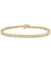 Diamond Swirl Link Tennis Bracelet (2 ct. t.w.) in 10k Gold, Exclusively at Macy's