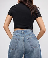 Good American Women's Extreme Barrel Jeans