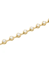 Diamond Bezel Link Bracelet (2 ct. t.w.) in 10k Gold, Exclusively at Macy's