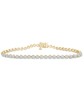Diamond Prong-Set Tennis Bracelet (3 ct. t.w.) in 10k Gold, Exclusively at Macy's