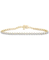 Diamond Prong-Set Tennis Bracelet (3 ct. t.w.) in 10k Gold, Exclusively at Macy's