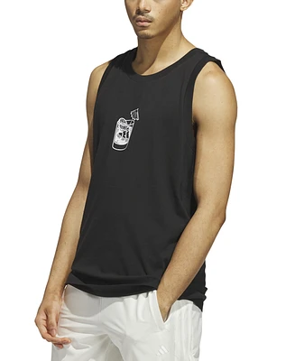 adidas Men's Triple Regular-Fit Cocktail Graphic Tank Top