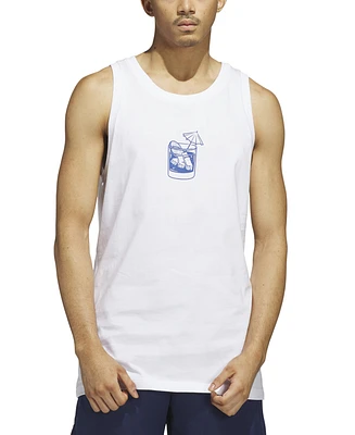 adidas Men's Triple Regular-Fit Cocktail Graphic Tank Top