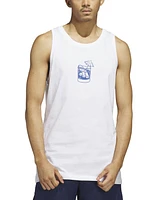 adidas Men's Triple Regular-Fit Cocktail Graphic Tank Top