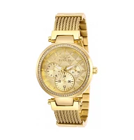 Invicta Women's 28918 Angel Quartz Chronograph Gold Dial Watch