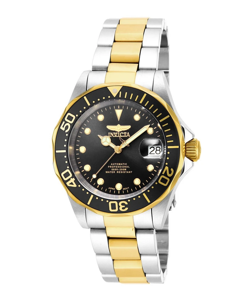 Invicta Men's Pro Diver Automatic 3 Hand Black Dial Watch