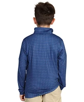 Tailorbyrd Boys Geo Printed Performance Quarter Zip