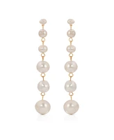 Ettika Multi-Freshwater Cultivated Pearl Linear Earrings