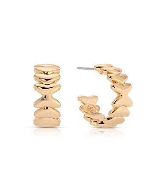 Ettika Small Metal Moderna Hoops