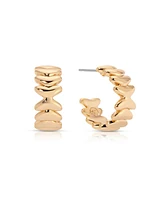Ettika Small Metal Moderna Hoops