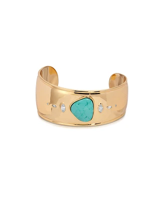 Ettika Turquoise Solstice Thick Cuff Bracelet