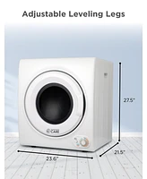 Commercial Care 3.5 Cu. Ft. Portable Dryer, 120V Electric Dryer for Clothes, Front Loading Dryer Machine Holds Up To 13.2 lbs. or 6 kg. of Laundry, St