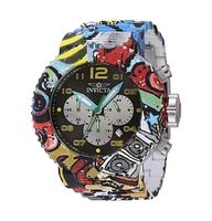 Invicta Men's 43233 Pro Diver Quartz Chronograph Black, Yellow Dial Watch