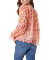 Sam Edelman Women's Kelsie Pop Over Blouse Top