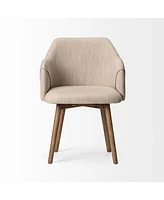 Fabric Upholstered Dining Arm Chair for Modern Dining Room Furniture