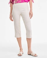 Jones New York Women's Pull-On Cropped Stretch Capri Pants