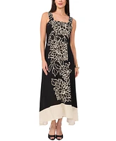 Vince Camuto Women's Square-Neck Floral-Print Maxi Dress