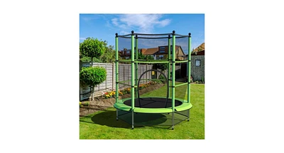 Round Jumping Trampoline with Safety Pad Safe and Fun For Kids
