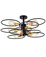 Home Accessories 28" Camilla 9-Light Indoor Semi-Flush Mount Ceiling Light