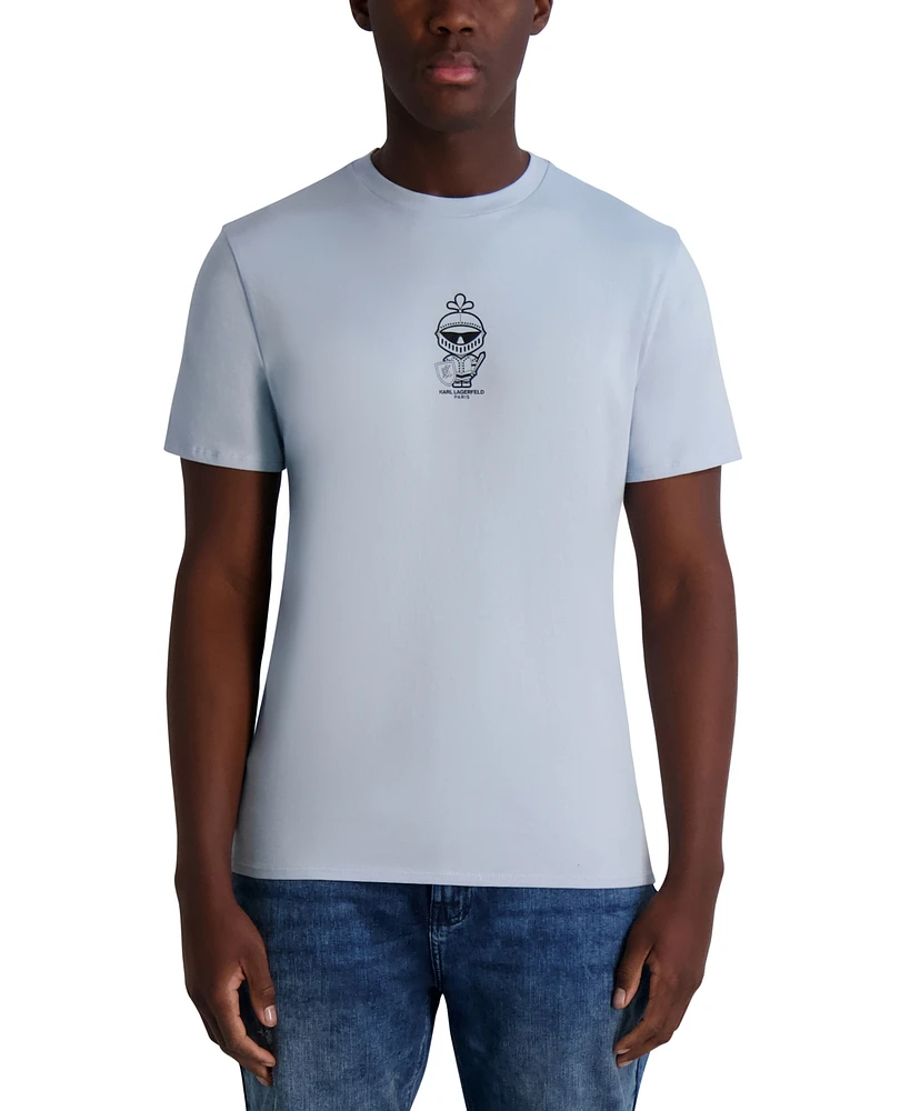 Karl Lagerfeld Paris Men's Small Armor Logo Graphic T-Shirt