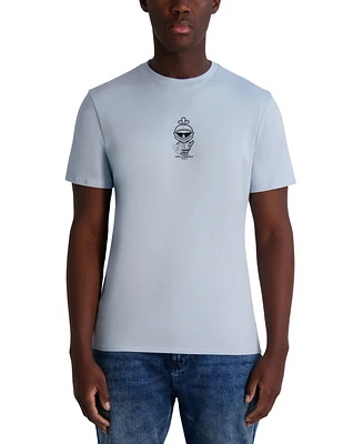 Karl Lagerfeld Paris Men's Small Armor Logo Graphic T-Shirt