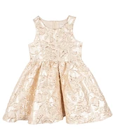 Rare Editions Toddler and Little Girls Brocade Party Dress