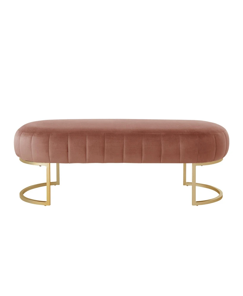 Tufted Velvet Upholstered Bench – Luxurious Accent Seat for Bedroom, Entryway, or Living Room Decor