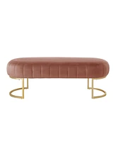 Tufted Velvet Upholstered Bench – Luxurious Accent Seat for Bedroom, Entryway, or Living Room Decor