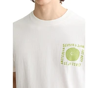 Scotch & Soda Men's Relaxed Fit Short Sleeve Crewneck Logo Graphic T-Shirt