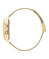 adidas Unisex Digital Gold-Tone Stainless Steel Watch, 36mm