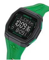 adidas Unisex Analog Green Resin Watch, 48mm