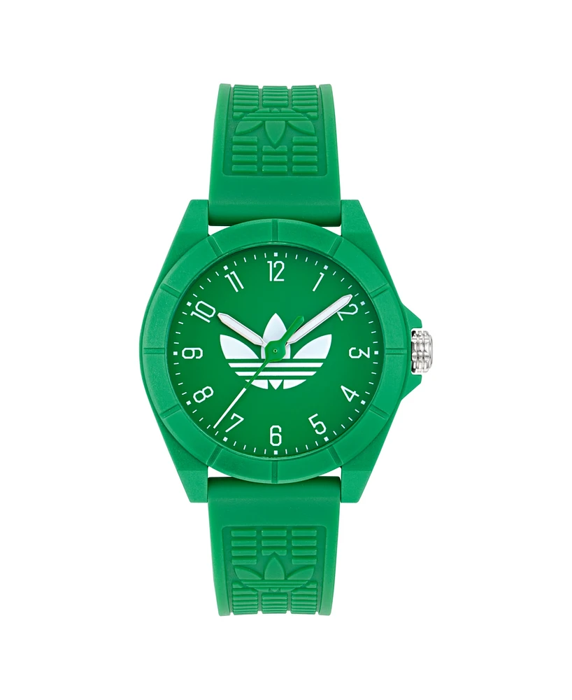 adidas Unisex Analog Green Resin Watch