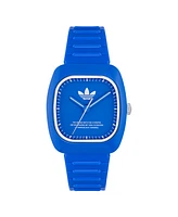 adidas Unisex Analog Blue Polyurethane Watch, 37mm