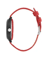 adidas Unisex Analog Red Nylon Watch, 39mm