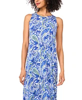 Vince Camuto Women's Paisley-Print Keyhole Maxi Dress