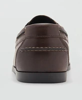 Mango Men's Leather Nautical Shoes
