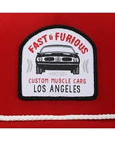 Fast & The Furious Men's Fast & Furious Race Car Patch Adult Red Trucker Hat