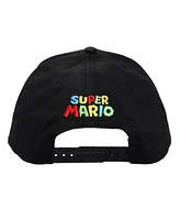 Super Mario Men's Brothers Power-Ups Black Traditional Adjustable Hat