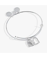 Duo Heart Anniversary Bangle Bracelet