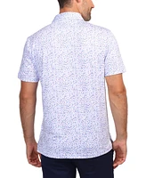 Tailorbyrd Men's Ditzy Floral Performance Polo