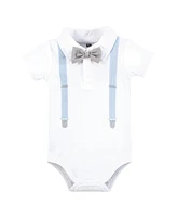 Hudson Baby Boys Cotton Bodysuits -Pack