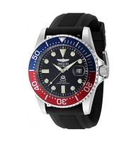 Invicta Men's 48215 Pro Diver Quartz 3 Hand Black Dial Watch