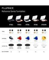 Fluance RT85 Reference High Fidelity Vinyl Turntable Record Player with Ortofon 2M Blue Cartridge, Acrylic Platter, Weight