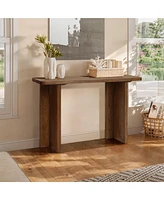 LuxenHome 46-Inch Wide Wood Console Table in Walnut Finish