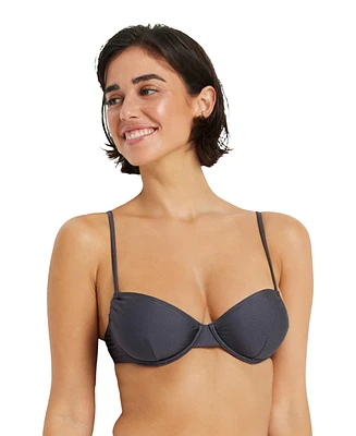 Lscn by Lascana Women's Shimmer Underwire Bikini Swimsuit Top