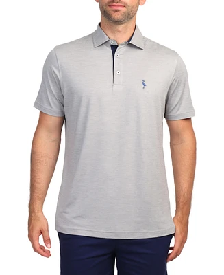 Tailorbyrd Men's Melange Mesh Performance Polo